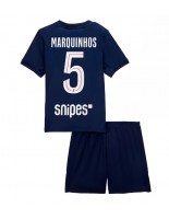 Paris Saint-Germain Marquinhos #5 Hjemmedraktsett Barn 2025-26 Korte ermer (+ bukser)